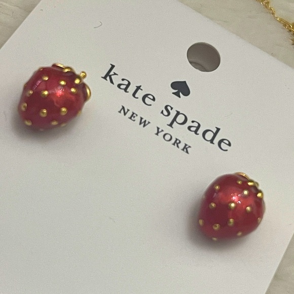 Kate Spade Strawberry Fields Studs novelty studs! - Picture 8 of 16